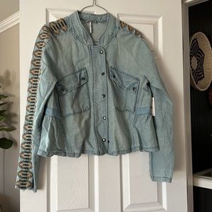 Womens Free People denim jacket